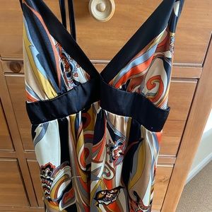 Satin baby doll dress